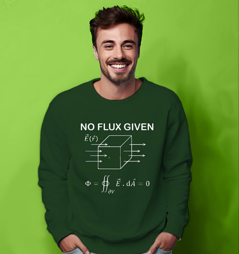 Aaramkhor I DON'T GIVE A FLUX PHYSICS Science, Nerd, Geeky winter 23 Unisex Sweatshirts
